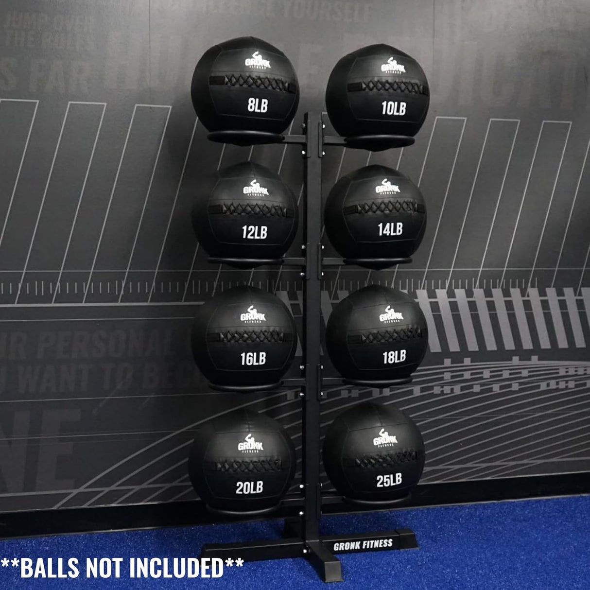 Gronk Wall Ball Rack Gronk Fitness Products Dumbell racks, power block stand, plate and bar storage, kettlebell racks, ball racks 71lU9Y7vKJL._AC_SL1500