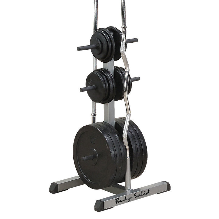 Body-Solid Standard Plate Tree & Bar Holder