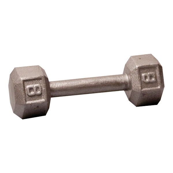 Body Solid Iron Hex Standard Dumbbell Gray