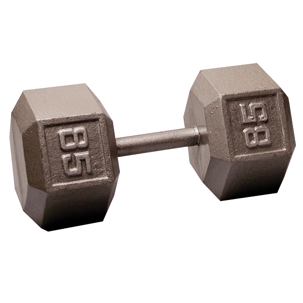 Body Solid Iron Hex Standard Dumbbell Gray