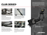 Life Fitness Club Series + Elliptical Cross Trainer w/ SL Console - Black - Discontinued