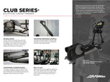 Life Fitness Club Series + Elliptical Cross Trainer w/ SL Console - Black
