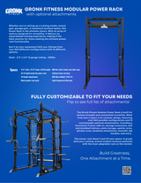 Gronk Fitness XPX Modular Power Rack - Discontinued
