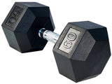 Hex Rubber Dumbbells